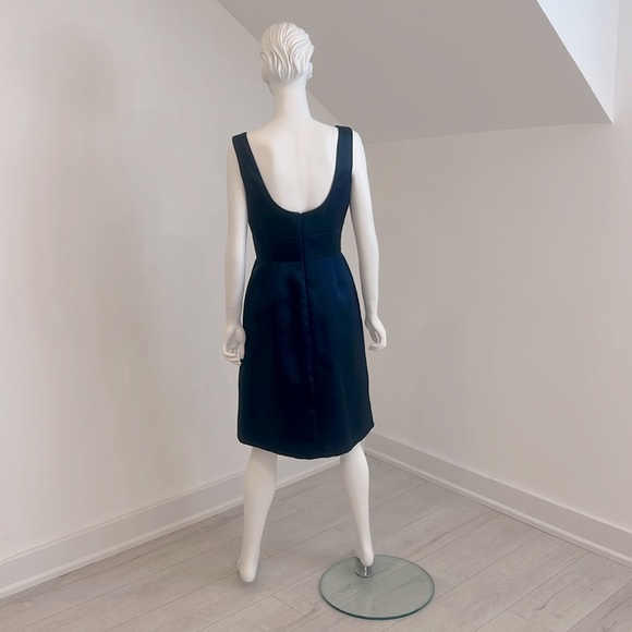 NWT SAMPLE SALE AlfredSung D658 size 12 Midnight Blue Mikado Pristine - Picture 4 of 7